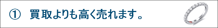 ①買取よりも高く売れます。